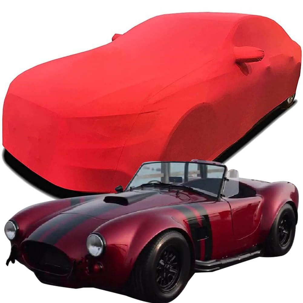 Maßgeschneiderte Autoabdeckung für Sherby Cobra 427 Ford Racing 7.0L V8 1965, Indoor-Autoabdeckung Abdeckung Samt Stretch Staubdicht Atmungsaktiv Schutz,Red Maßgeschneiderte Autoabdeckung für Sherby Cobra 427 Ford Racing 7.0L V8 1965, Indoor-Autoabdeckung Abdeckung Samt Stretch Staubdicht Atmungsaktiv Schutz,Red von YCPHR