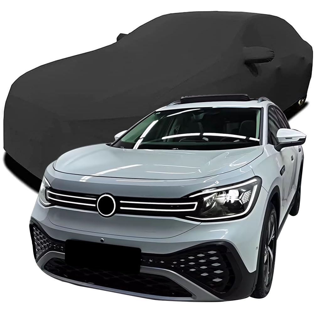 Maßgeschneiderte Autoabdeckung für Volkswagen ID.6 SUV, Indoor-Autoabdeckung Abdeckung Samt Stretch Staubdicht Atmungsaktiv Schutz,Black Maßgeschneiderte Autoabdeckung für Volkswagen ID.6 SUV, Indoor-Autoabdeckung Abdeckung Samt Stretch Staubdicht Atmungsaktiv Schutz,Black von YCPHR