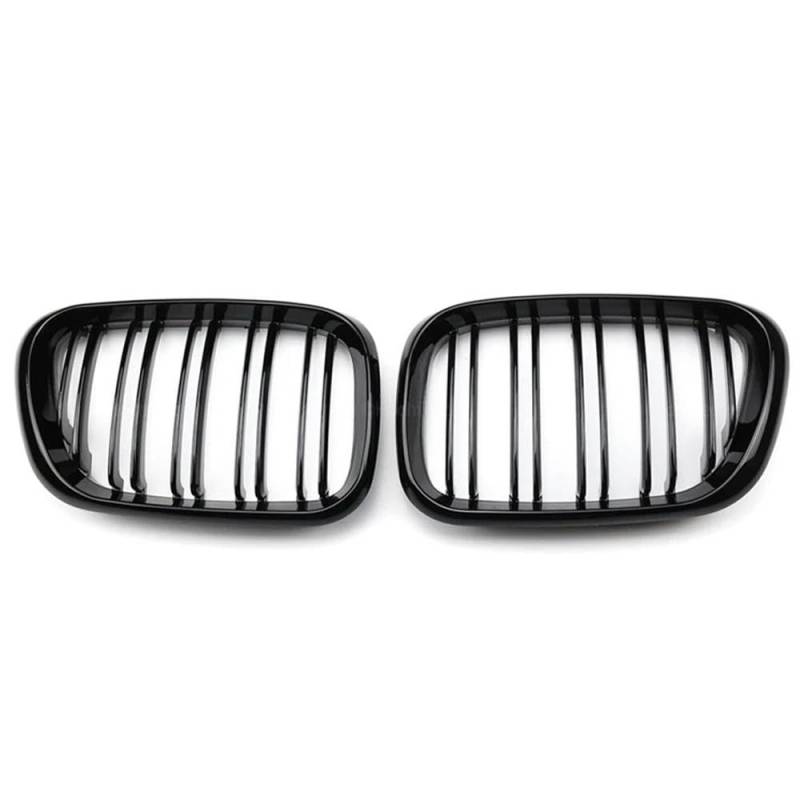 YCYHMHH Fronthaube, Nierengitter, Stoßstange, schwarze Form, Kühlergrill, passend für BMW E53 X5 Pre-LCI 1999–2003, Auto-Zubehör, Ersatzteil, komplett schwarz von YCYHMHH