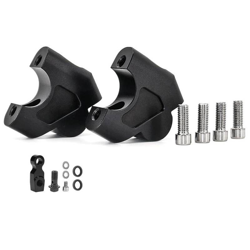 YDADV Motorcycle Handlebar Risers 28mm bar for Honda CB 650R CB650R CB 650 R 2019-2023 2024- Accessories (Schwarz) von YDADV