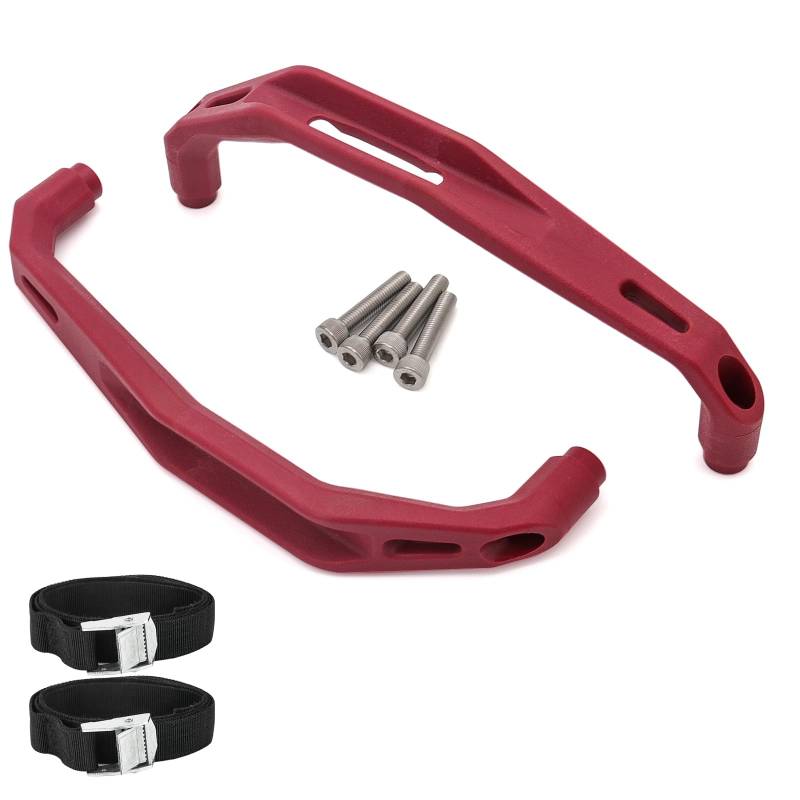 YDADV Motorrad Beifahrer Griff Haltegriff Schiene Armlehne Für Yamaha TENERE 700 Tenere700 XTZ 7 T7 2019 2020 2021 Zubehör (Rot Garnitur) von YDADV