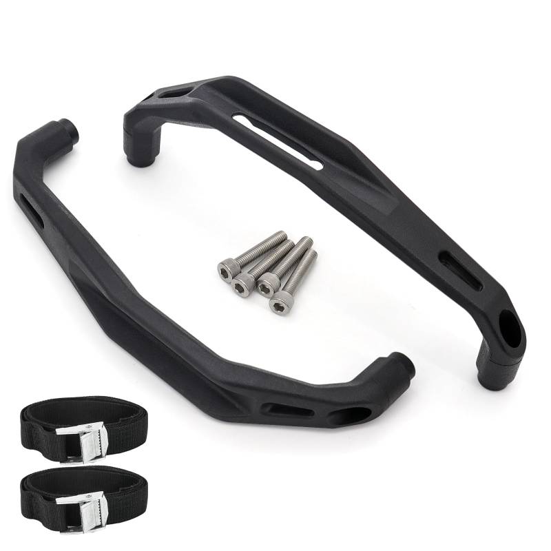 YDADV Motorrad Beifahrer Griff Haltegriff Schiene Armlehne Für Yamaha TENERE 700 Tenere700 XTZ 7 T7 2019 2020 2021 Zubehör (Schwarz Garnitur) von YDADV