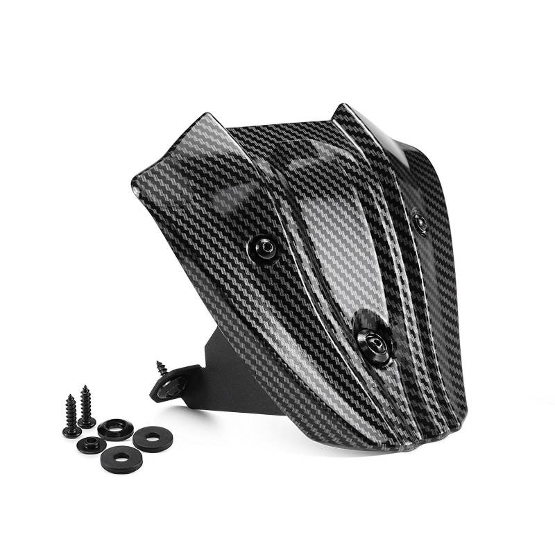 YDADV Motorrad Front Kleine Windschutzscheibe Windschild Windschild Deflektor Fliegenschild Für Honda CB 650 R CB650 R 2024 Zubehör (Kohlefaser) von YDADV