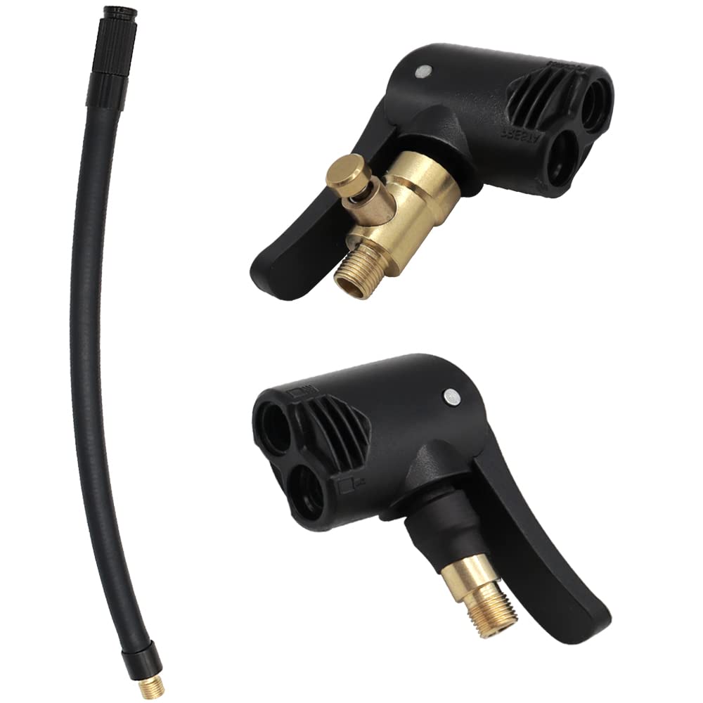 YDHfdc 2 Stück 8mm Air Chuck Reifenfüllschlauch Hebelstecker Reifenfüller mit 20cm Reifenfüller Schlauch Messing Autoventil Adapter für Auto Fahrrad Motorrad YDHfdc 2 Stück 8mm Air Chuck Reifenfüllschlauch Hebelstecker Reifenfüller mit 20cm Reifenfüller Schlauch Messing Autoventil Adapter für Auto Fahrrad Motorrad von YDHfdc