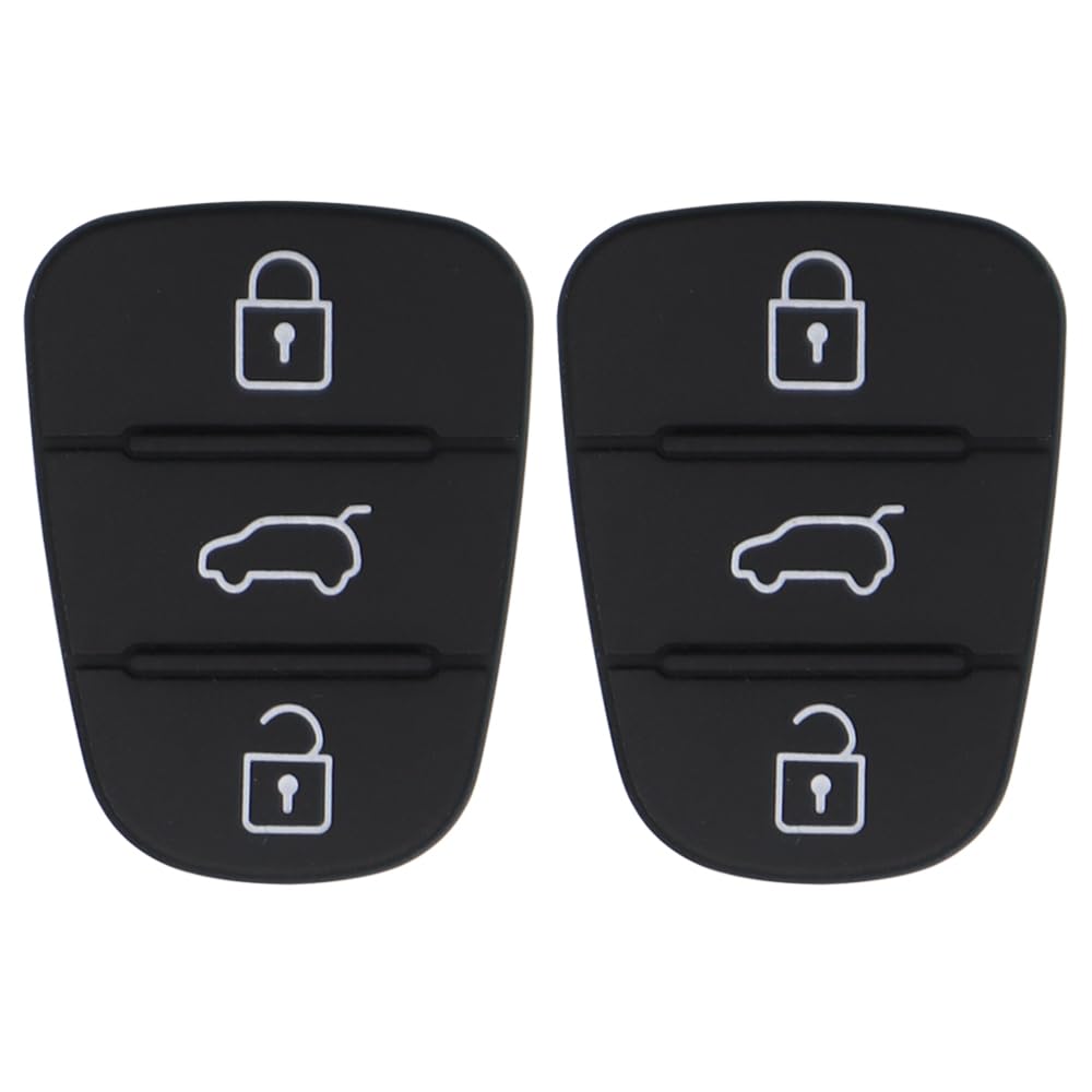 YDHfdc 2 Stücke Autoschlüssel Tastatur 3-Tasten Gummi Fernbedienung Tastenfeld Kompatibel mit Kia und Hyundai Remote Button Schlüsselanhänger Ersatz YDHfdc 2 Stücke Autoschlüssel Tastatur 3-Tasten Gummi Fernbedienung Tastenfeld Kompatibel mit Kia und Hyundai Remote Button Schlüsselanhänger Ersatz von YDHfdc