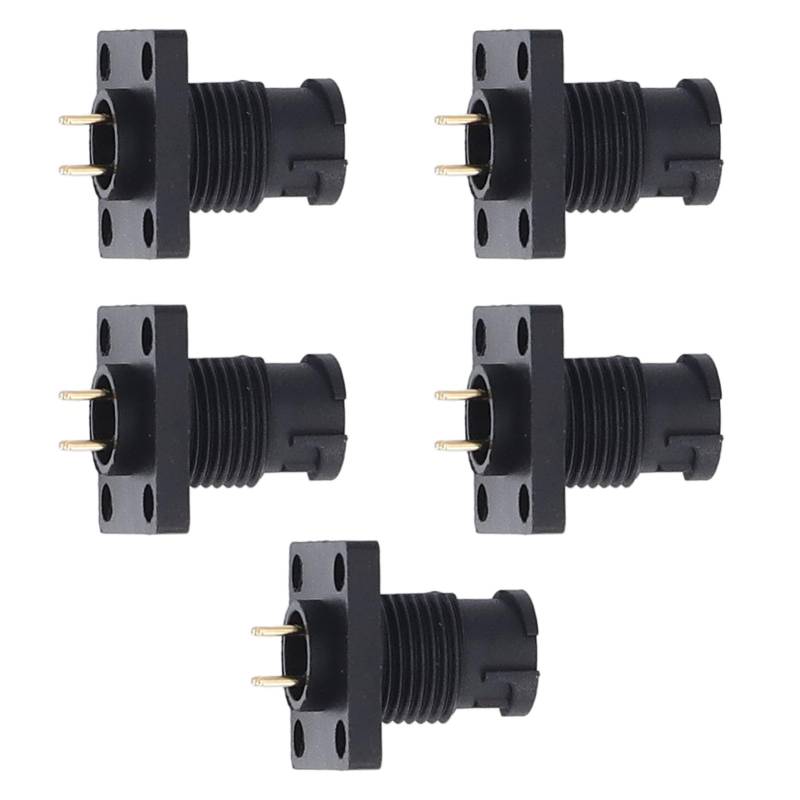 Ydrcesmi 5PCS Aviation Plug -Stecker IP67 Waterprofis 7 16 Gewinde E7 SNAP auf 4 Pin Lötkabelanschluss mit quadratischem Flansch 60 V 2A Aviation Waterprofes Stecker wasserdichtes von YDRCESMI