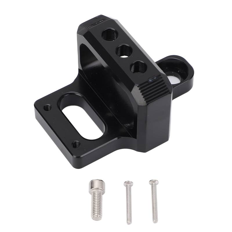 Ydrcesmi Boost Controller Magnetventilmontage -Halterung Aluminiumlegierung 3 Port für Mac Boost Controller Magnetventil Magnetventilhalter Halterung (Schwarz) von YDRCESMI