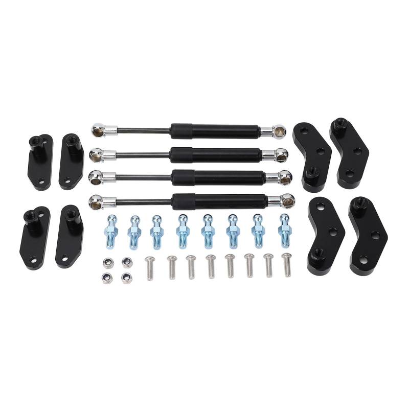 Ydrcesmi vorderer Hintertüröffner Kit Stahl Anodized Black High Performance Door Schocks Streben Opener Kit für Maverick X3 Hecktür Öffner Kit Vordertüröffner Set Set von YDRCESMI
