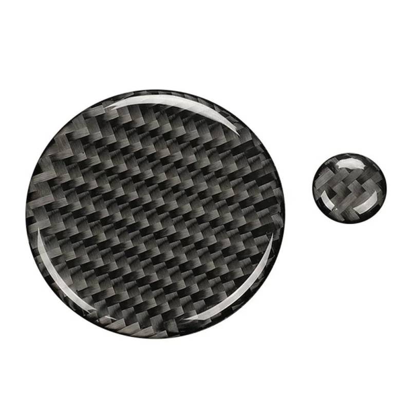 2Pcs Auto Echt Volumen Taste Abdeckung Trim Für Mazda 3 2020-2023 Auto Styling Carbon Faser Autoteile von YDXHERTA