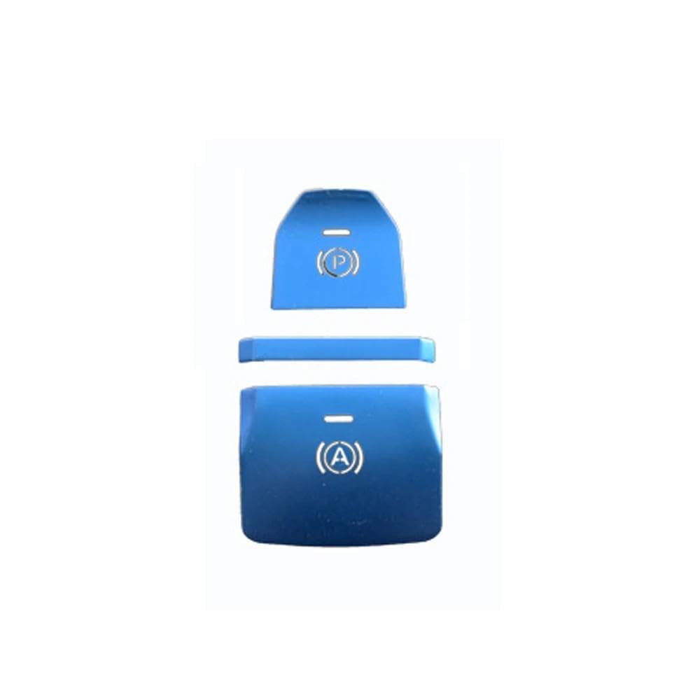 3 Teile/satz Legierung Auto Elektronische Handbremse Taste Aufkleber Dekoration Schutzhülle Auto Innen Zubehör Für MG5 Autoteile(Blue) von YDXHERTA