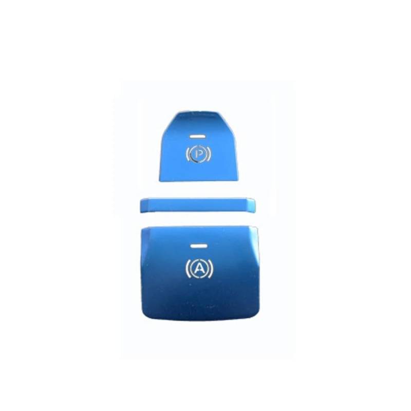3 Teile/satz Legierung Auto Elektronische Handbremse Taste Aufkleber Dekoration Schutzhülle Auto Innen Zubehör Für MG5 Autoteile(Blue) von YDXHERTA