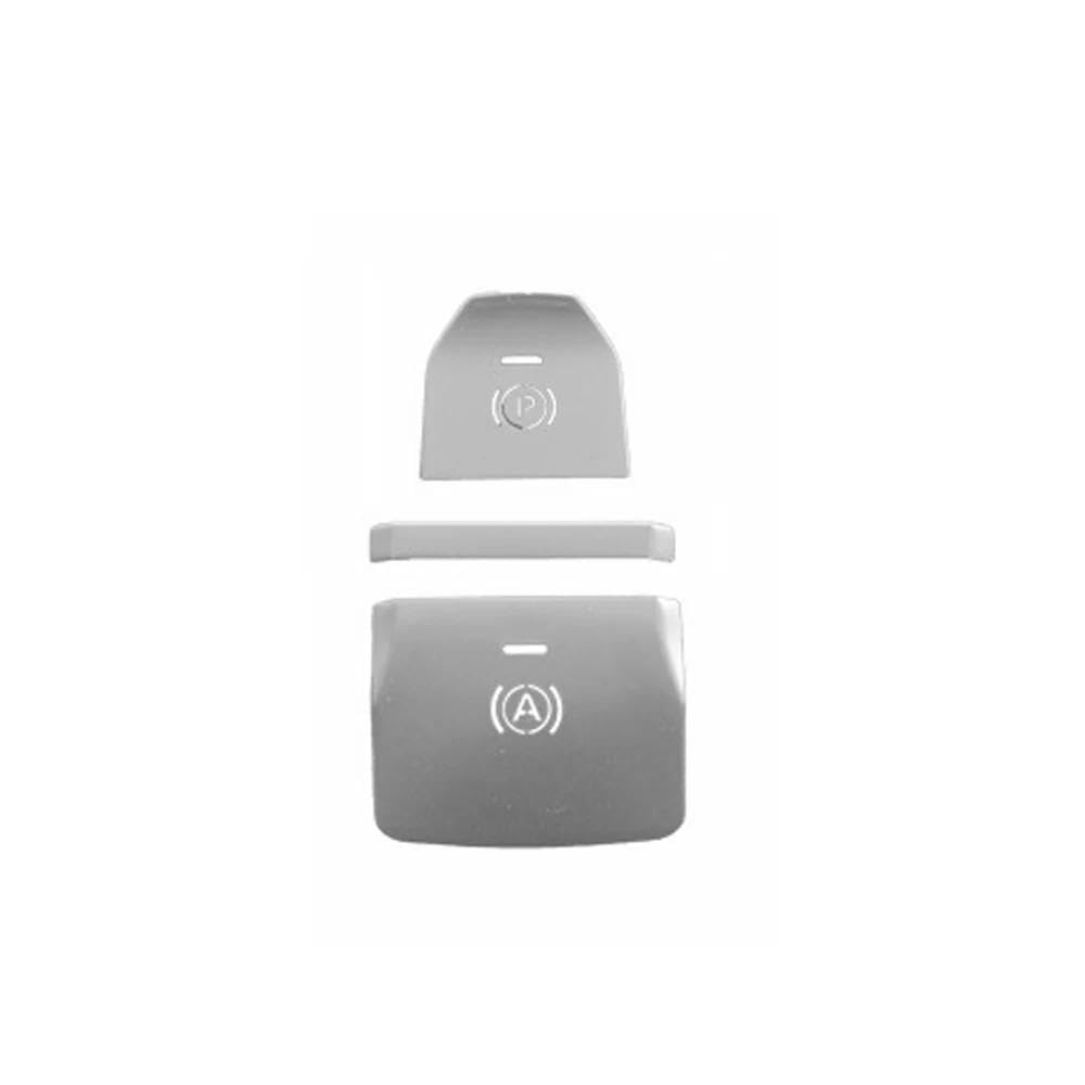 3 Teile/satz Legierung Auto Elektronische Handbremse Taste Aufkleber Dekoration Schutzhülle Auto Innen Zubehör Für MG5 Autoteile(Silver) von YDXHERTA