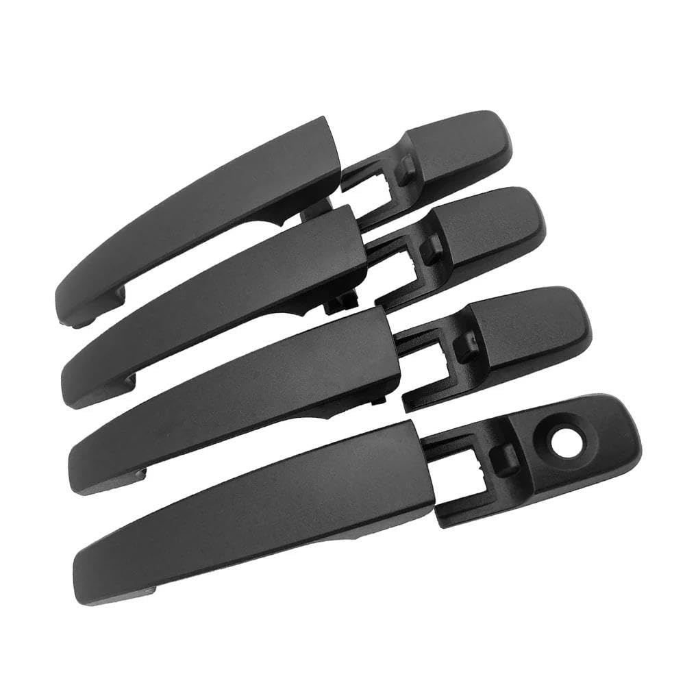 4Pcs Auto Außen Außen Türgriff Vorne Hinten Links Rechts Für Focus 2008 2009 2010 2011 8S4Z-5422404-AA 8S4Z5422404AA Autoteile(Matte Black) von YDXHERTA
