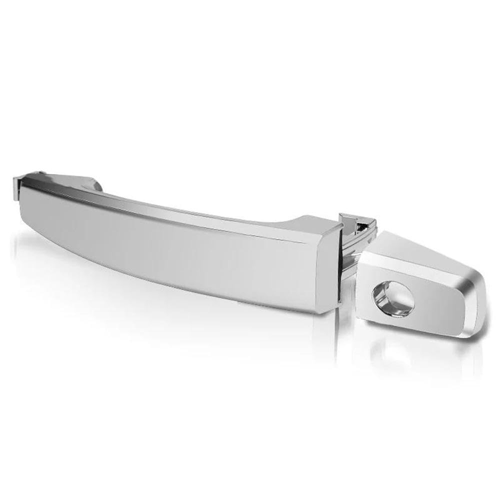 Außentürgriffe Vorne Hinten Links Rechts Außengriff Für Chevrolet Holden Captiva 2006–2018, Chrom/Schwarz Autoteile(Chrome with Keyhole) von YDXHERTA