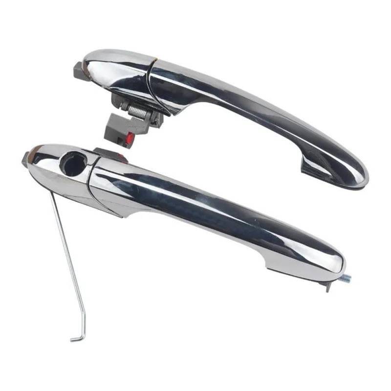 Auto-Außentürgriff, Chrom, für Rechtslenker, Außentürgriff für FIAT 500 2012–2018 Autoteile(1pair) von YDXHERTA