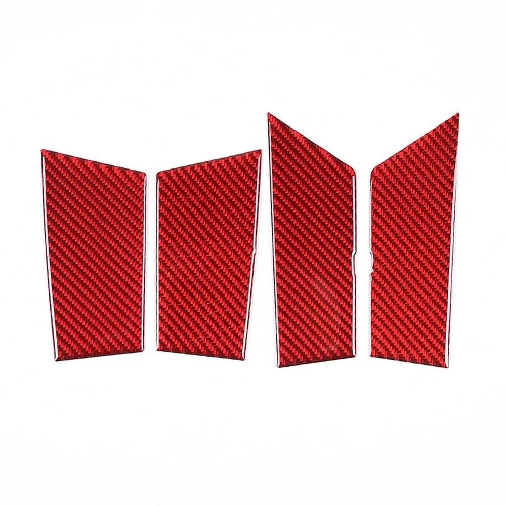 Auto-Innentür-Armlehnen-Aufbewahrungsschlitzmatte Schutzaufkleber-Pad Zubehör Für BMW 5er G60 2024-2025 Autoteile(Rood) von YDXHERTA