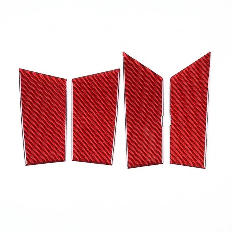 Auto-Innentür-Armlehnen-Aufbewahrungsschlitzmatte Schutzaufkleber-Pad Zubehör Für BMW 5er G60 2024-2025 Autoteile(Rood) von YDXHERTA