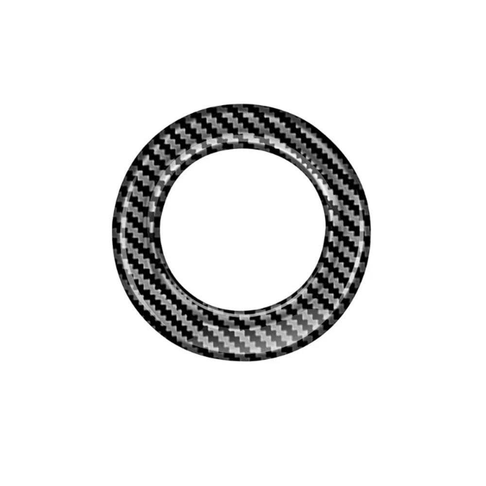 Auto Motor Start Stop Schalter Ring Trim ABS Aufkleber Für Mazda CX-60 CX60 2022 Innen Zubehör Styling Autoteile(Carbon Fiber Black) von YDXHERTA