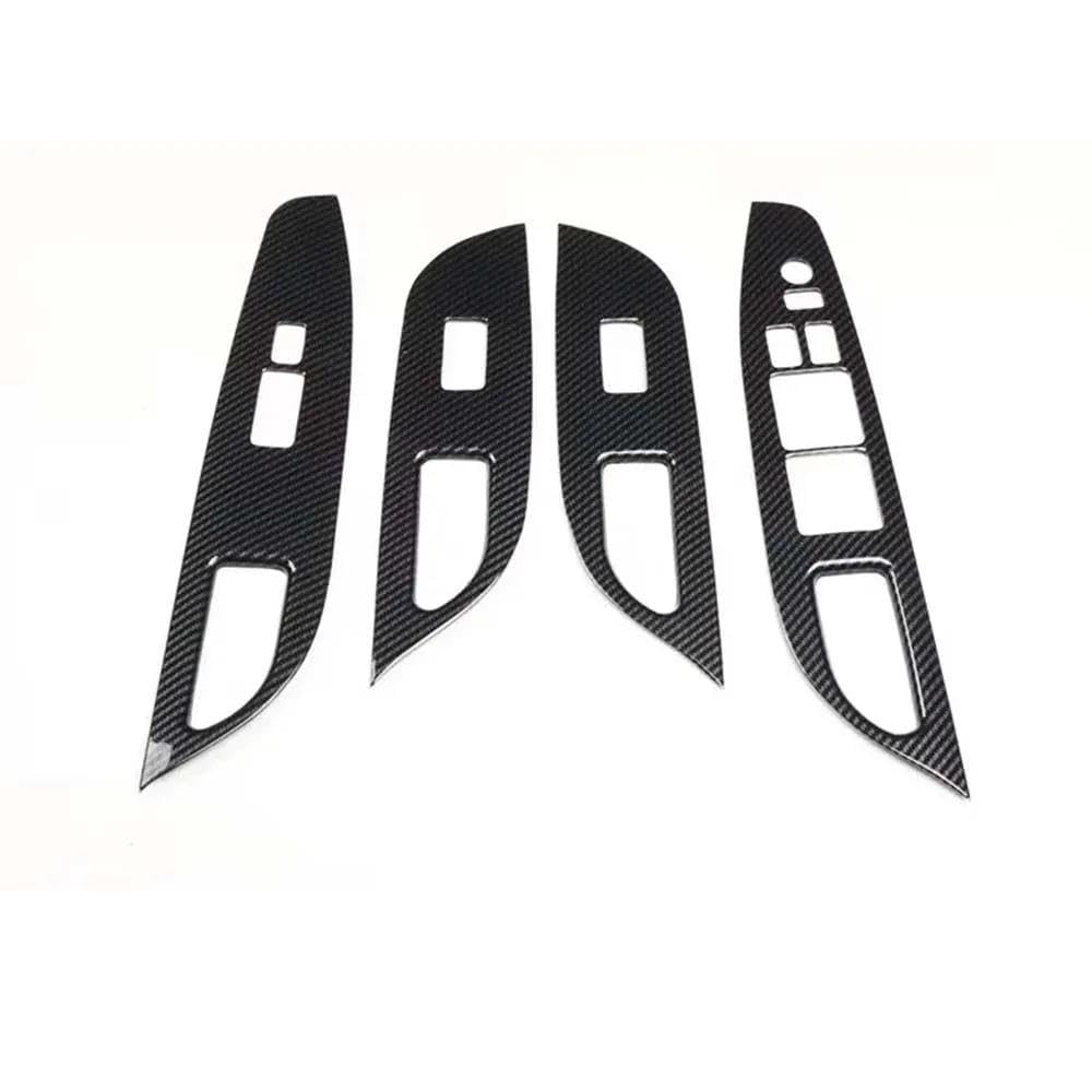 Autotür Armlehne Fensterheber Schalter Abdeckung Trim ABS Aufkleber Für Infiniti G25 G37 2010 2011 2012 2013 LHD & RHD Autoteile(LHD Carbon Fiber Black) von YDXHERTA