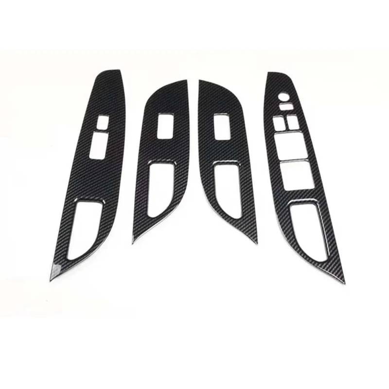 Autotür Armlehne Fensterheber Schalter Abdeckung Trim ABS Aufkleber Für Infiniti G25 G37 2010 2011 2012 2013 LHD & RHD Autoteile(LHD Carbon Fiber Black) von YDXHERTA