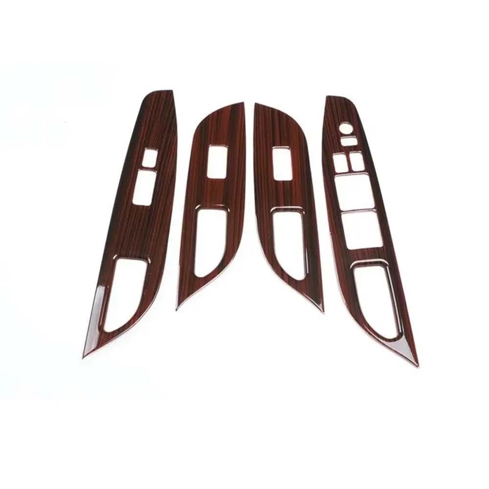 Autotür Armlehne Fensterheber Schalter Abdeckung Trim ABS Aufkleber Für Infiniti G25 G37 2010 2011 2012 2013 LHD & RHD Autoteile(Wood Color) von YDXHERTA