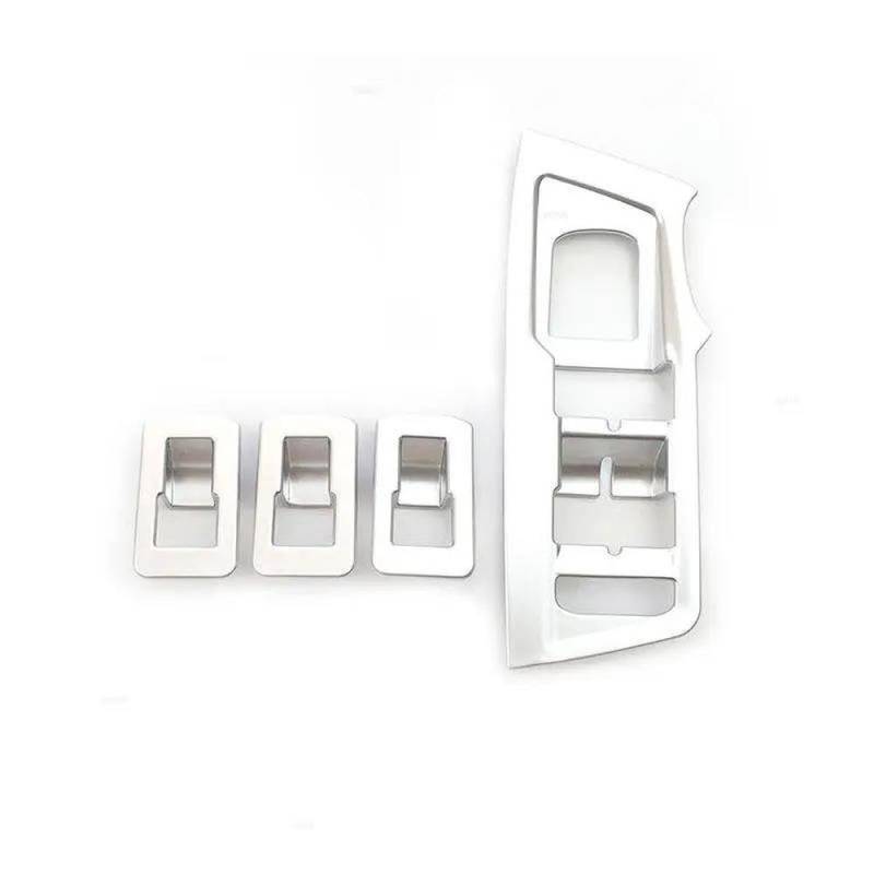 Autotür Armlehne Fensterheber Schalter Panel Taste Rahmen Abdeckung Trim Aufkleber Für Tiguan 2017-2021 Autoteile(Silver) von YDXHERTA