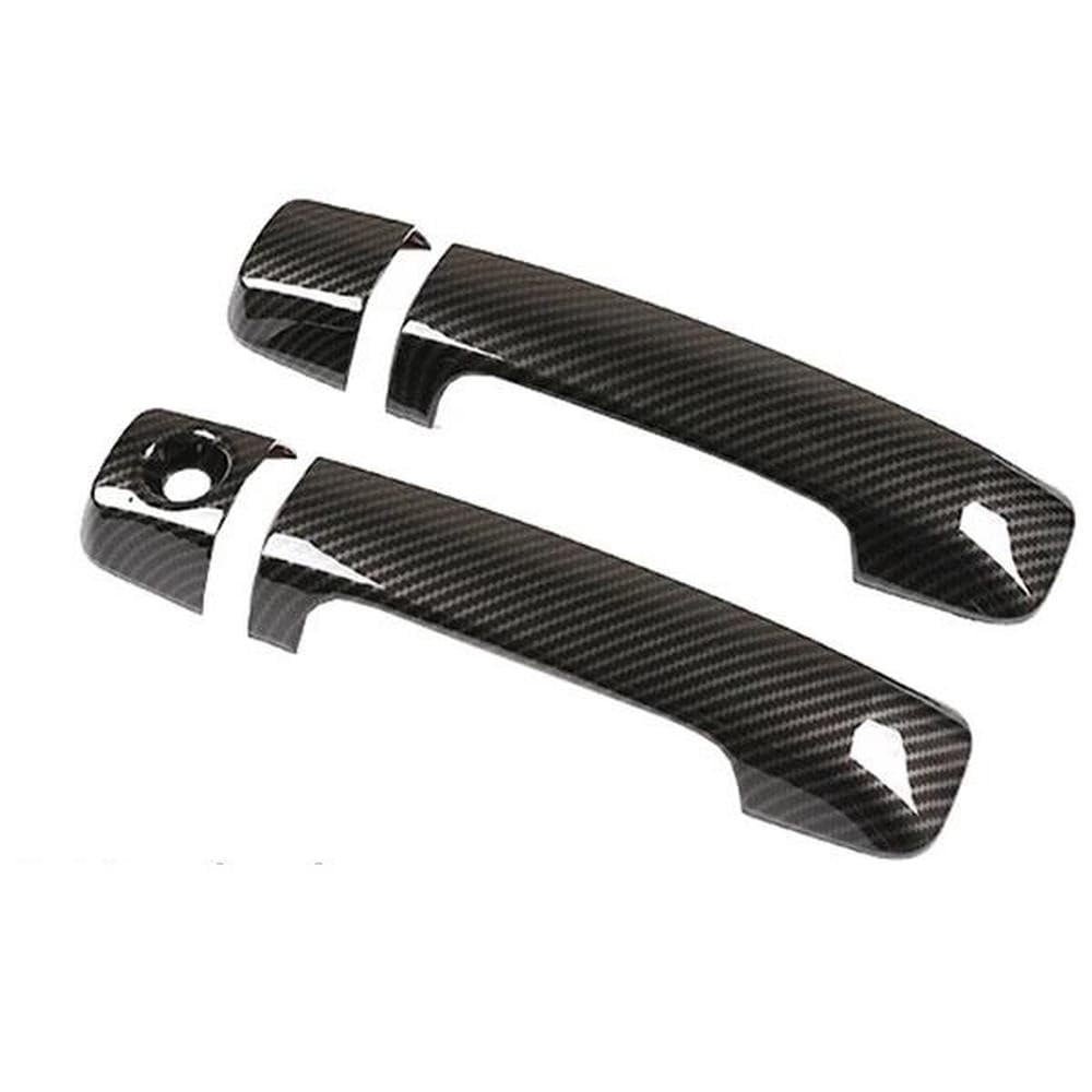 Carbon Fiber Außentürgriffabdeckung Trim für Tundra XK50 2007~2021 Auto Schutz Styling Zubehör Aufkleber 2019 2020 Autoteile(2Handle 1 Keyhole) von YDXHERTA