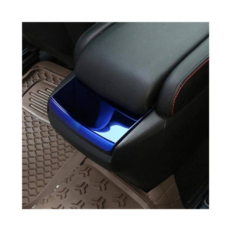 Carbon Fiber Auto Interior Center Console Armlehne Box Pailletten Abdeckung Für Honda Civic 10th 2017-2019 Autoteile(Blue) von YDXHERTA