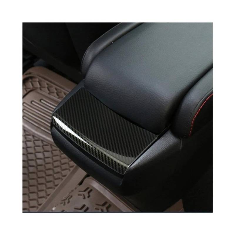 Carbon Fiber Auto Interior Center Console Armlehne Box Pailletten Abdeckung Für Honda Civic 10th 2017-2019 Autoteile(Carbon fiber) von YDXHERTA
