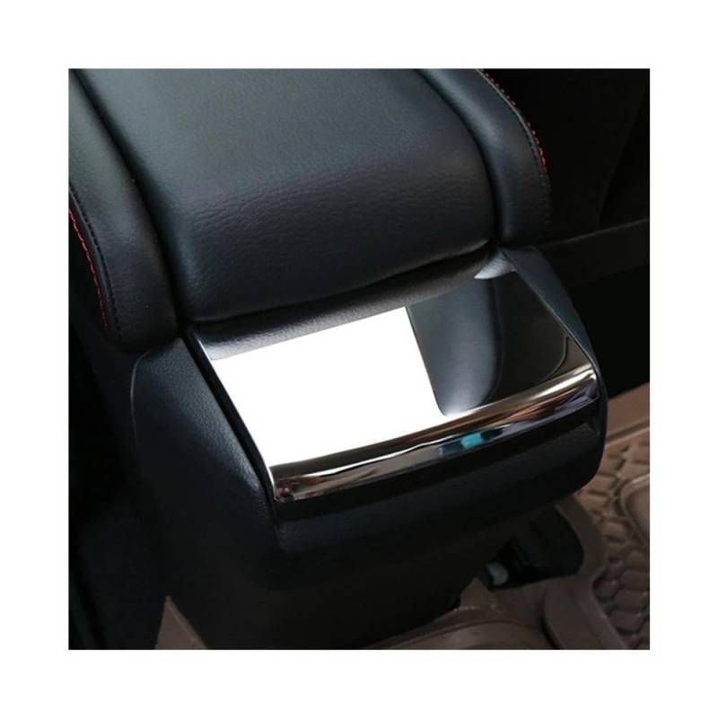 Carbon Fiber Auto Interior Center Console Armlehne Box Pailletten Abdeckung Für Honda Civic 10th 2017-2019 Autoteile(Silver) von YDXHERTA