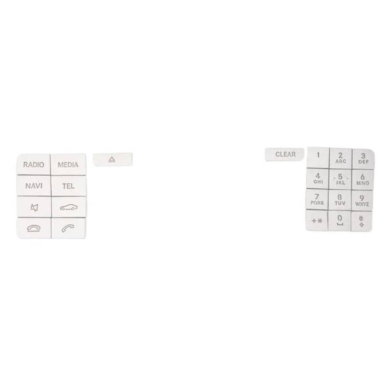 Center Console CD Multimedia Tasten Decals Trim Für Benz GLA X156 Für CLA C117 Für AB Klasse W176 W246 Autoteile(Model C) von YDXHERTA