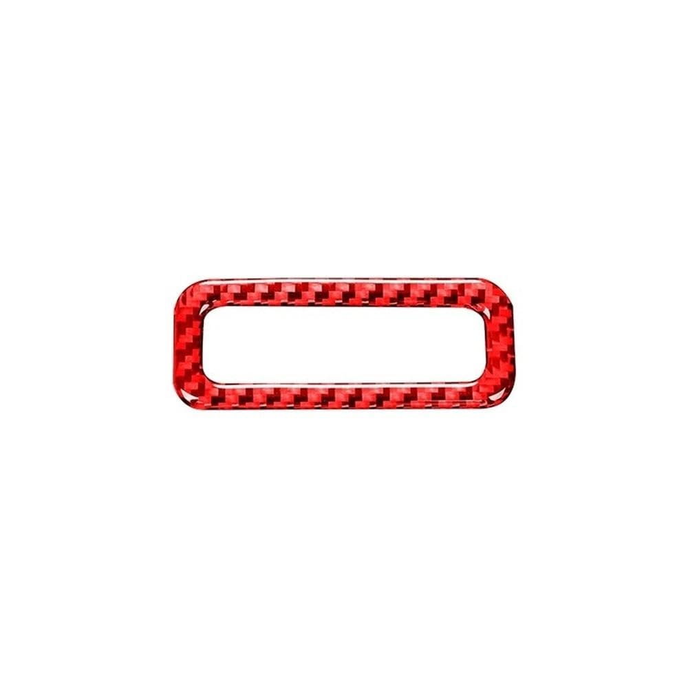 Für BMW 3er E46 1999-2004 Carbon Fiber Innenausstattung Auto Schiebedach Schalter Griff Dekorative Rahmenverkleidung Abdeckung Aufkleber Autoteile(Rood) von YDXHERTA
