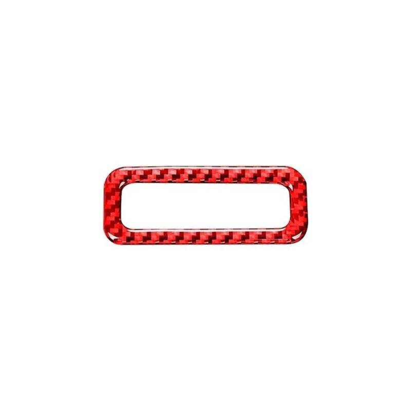 Für BMW 3er E46 1999-2004 Carbon Fiber Innenausstattung Auto Schiebedach Schalter Griff Dekorative Rahmenverkleidung Abdeckung Aufkleber Autoteile(Rood) von YDXHERTA