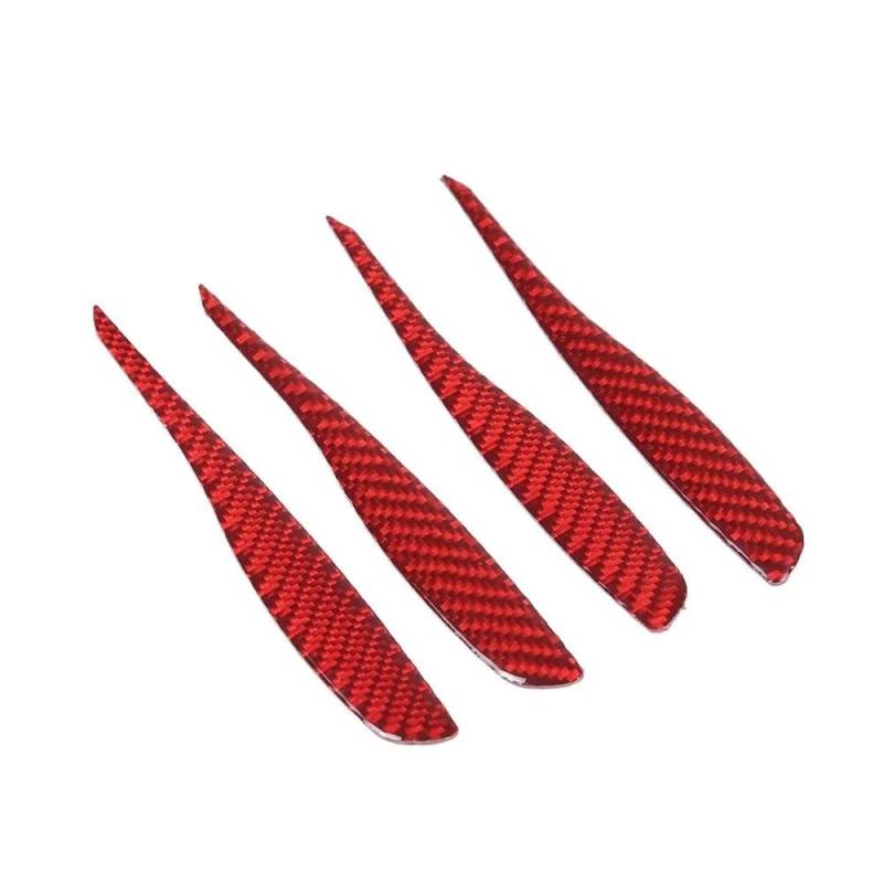 Für BMW 3er E90 2005-2012, Weicher Carbon-Faser-Auto-Innentürgriff-Dekoraufkleber Autoteile(Style B) von YDXHERTA