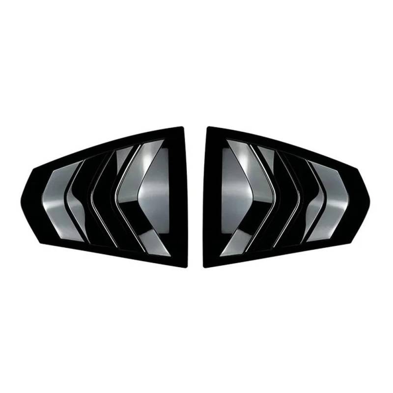 Für BMW 3er G20 320i 325i 330i 2019-2022 Auto Heckklappe Fenster Seitenschieber Abdeckung Verkleidung Aufkleber Entlüftungsschaufel Autoteile(Gloss Black) von YDXHERTA