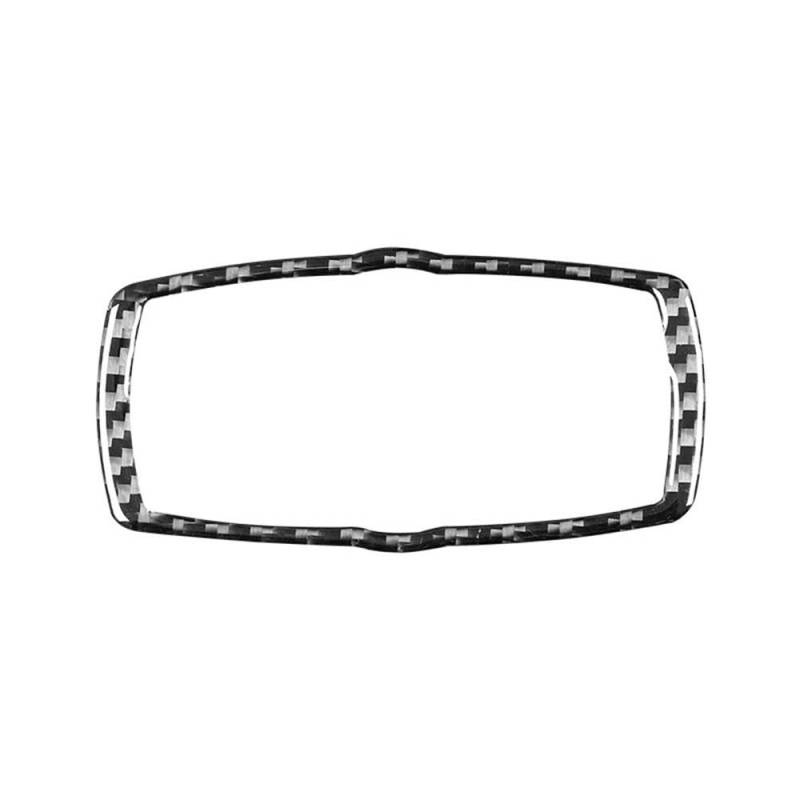 Für BMW 5 Series E60 2008-2010 Carbon Fiber Innen Auto Scheinwerfer Schalter Trim Rahmen Abdeckung Aufkleber Autoteile(Black) von YDXHERTA