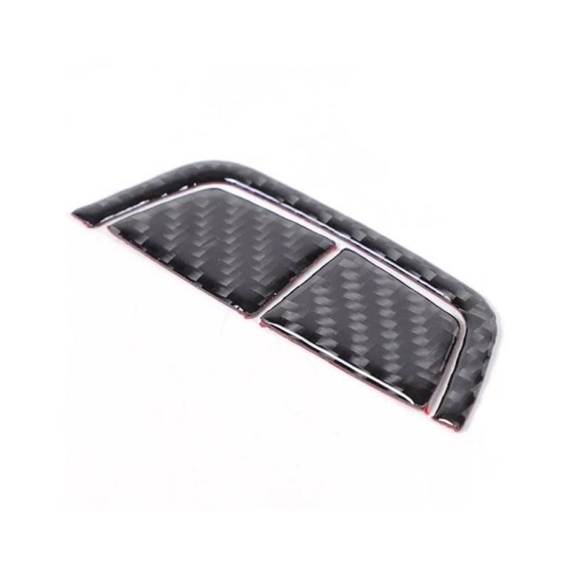 Für BMW 6 Series M6 E63 E64 2004-2010 Weiche Kohlefaser Auto Zentrale Aufbewahrungsbox Schalter Panel Abdeckung Trim Aufkleber Autoteile(Black) von YDXHERTA