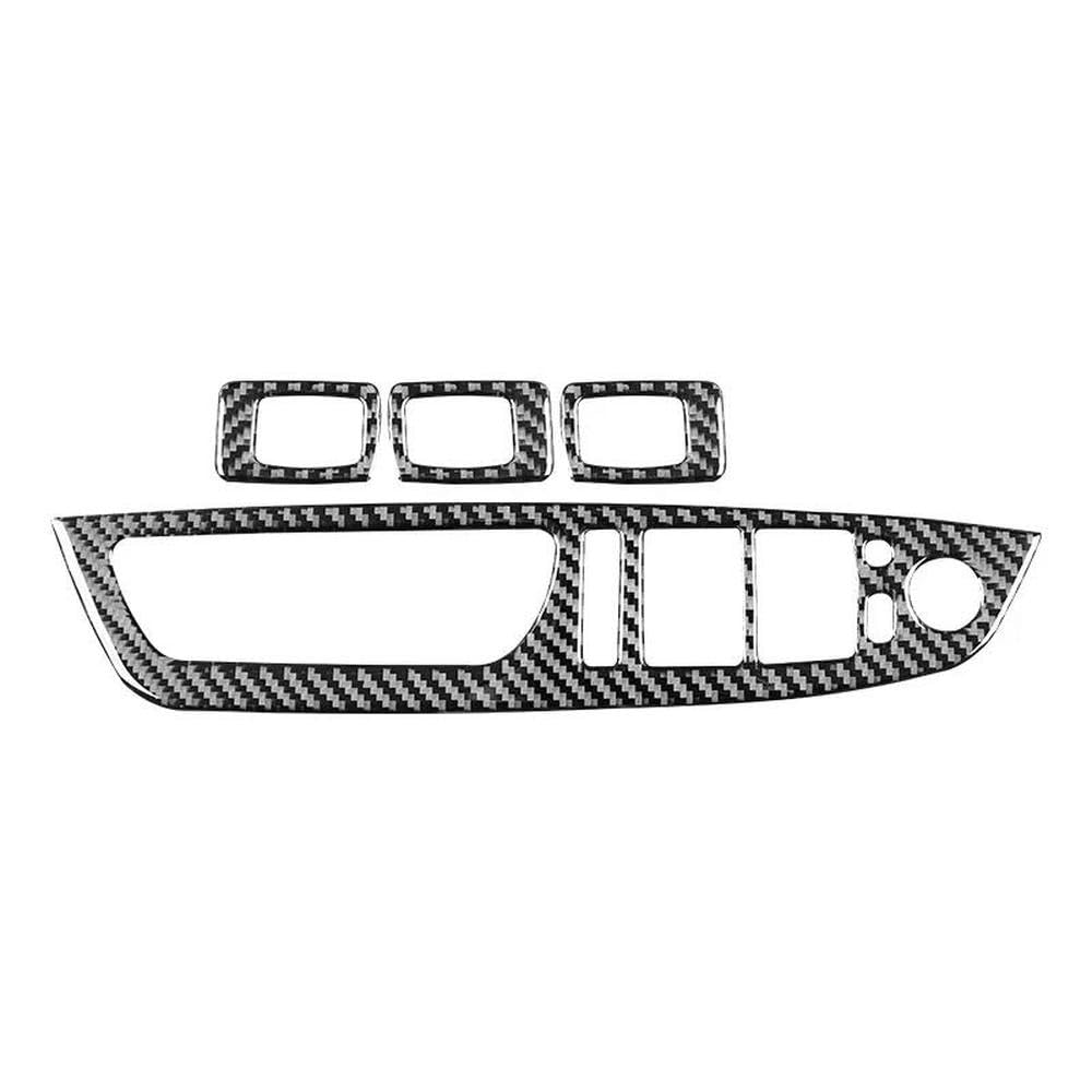 Für BMW X5 E70 X6 E71 Auto Fensterheber Schalter Aufkleber Carbon Fiber Trim 2007-2014 Innen Zubehör Autoteile Für BMW X5 E70 X6 E71 Auto Fensterheber Schalter Aufkleber Carbon Fiber Trim 2007-2014 Innen Zubehör Autoteile von YDXHERTA