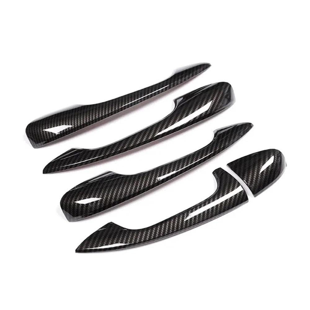 Für Benz CE GLC Klasse W205 W213 X253 Auto Carbon Fiber Textur Außentürgriff Pull Cover Tür Schüssel Aufkleber Trim Autoteile(Door handle) von YDXHERTA