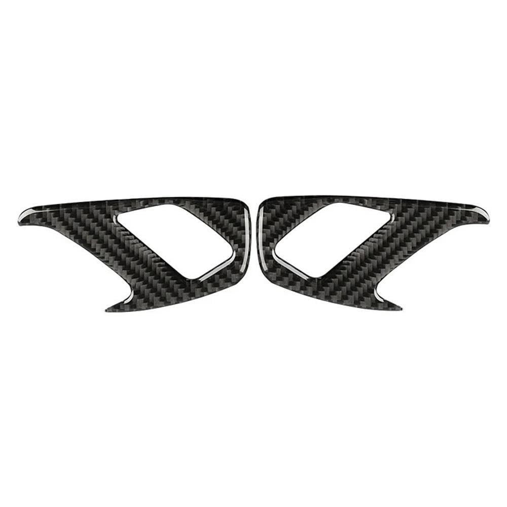 Für Chevrolet Camaro 2017-2022 Carbon Fiber Innen Auto Türschloss Schalter Taste Dekorative Aufkleber Trim Abdeckung Rahmen Autoteile(Black) von YDXHERTA
