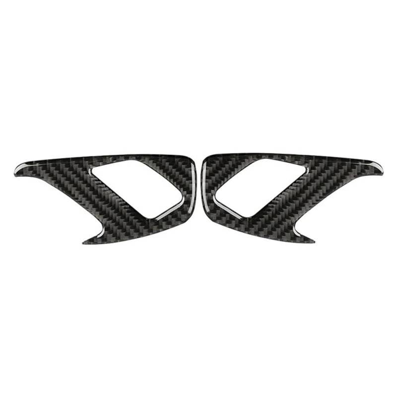 Für Chevrolet Camaro 2017-2022 Carbon Fiber Innen Auto Türschloss Schalter Taste Dekorative Aufkleber Trim Abdeckung Rahmen Autoteile(Black) von YDXHERTA