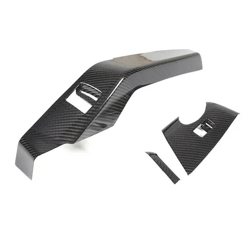 Für Chevrolet Corvette C7 2014-2019 Real Carbon Fiber Auto Tür Fensterheber Schalter Rahmen Abdeckung Trim Aufkleber Autoteile von YDXHERTA