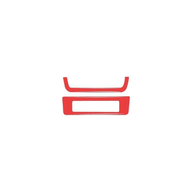 Für Mazda 3 Axela 2020-2024 Autoinnenraum Solf Kohlefaser/PVC Auto Hold Sitzheizung Bedienfeld Aufkleber Autoteile(Rood) von YDXHERTA