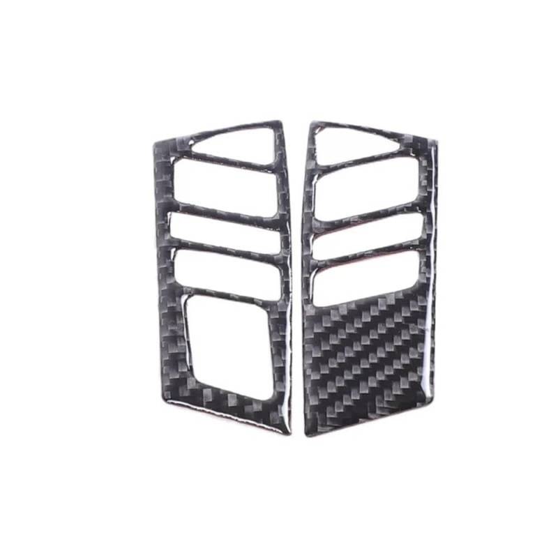 Für Nissan Frontier 2022-2024 Weiche Carbon Faser Auto Lenkrad Taste Dekorative Aufkleber Schutz Autoteile(Black) von YDXHERTA