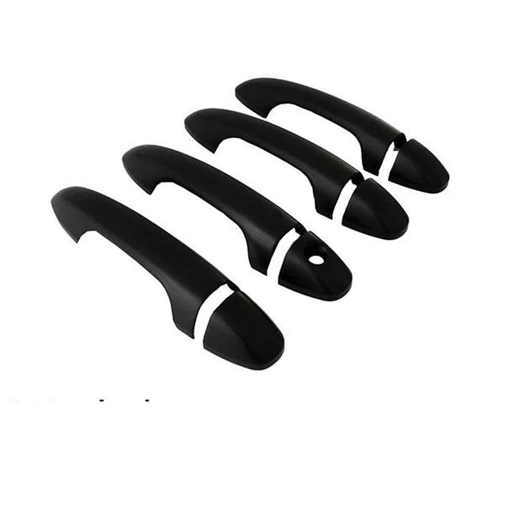 Für RAV4 Mk2 II XA40 2013~2018 Schwarz glänzende Smart-Türgriffabdeckungsaufkleber Verkleidung Auto Schutz Styling Zubehör Autoteile(4Handle 1 Keyhole) von YDXHERTA