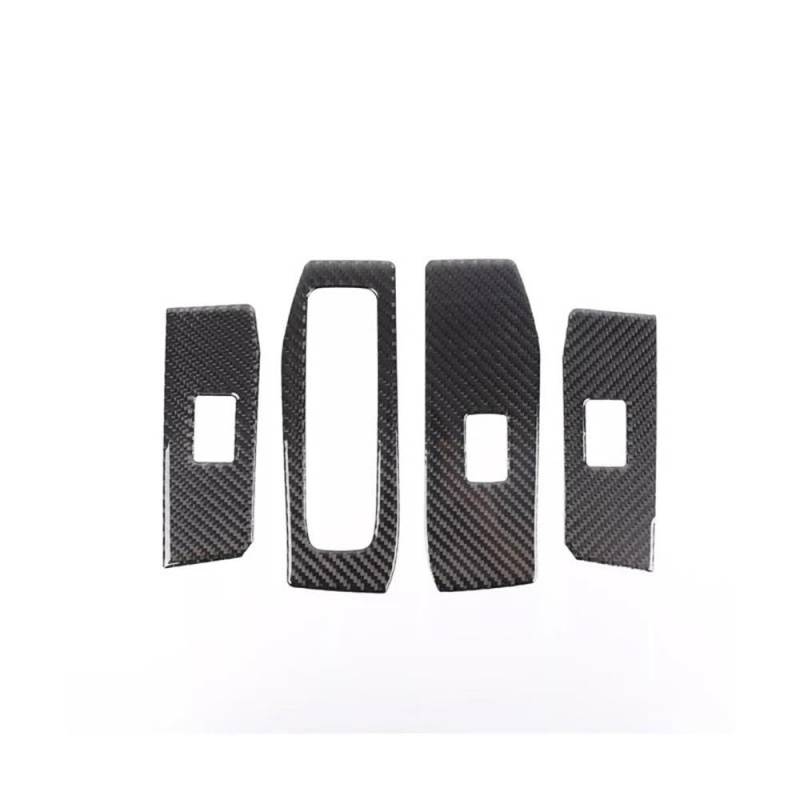 Für Toyota Land Cruiser Prado LC250 2024 + Weiche Carbon Faser Auto Fensterheber Schalter Panel Trim Aufkleber Autoteile(LHD) von YDXHERTA