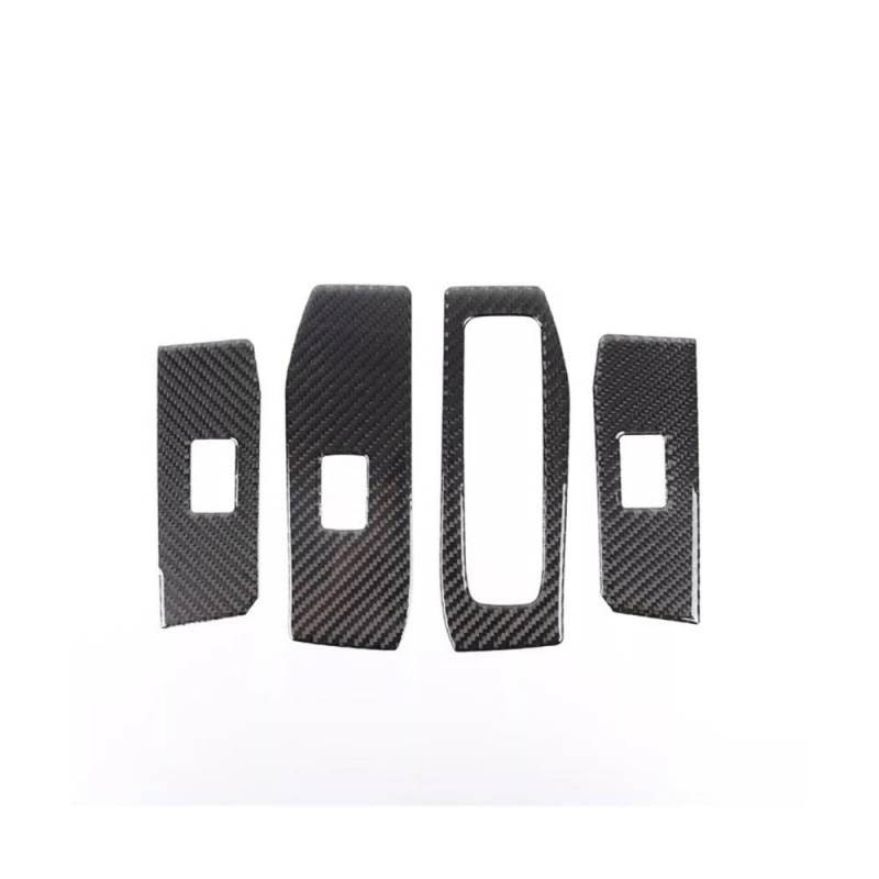 Für Toyota Land Cruiser Prado LC250 2024 + Weiche Carbon Faser Auto Fensterheber Schalter Panel Trim Aufkleber Autoteile(RHD) von YDXHERTA