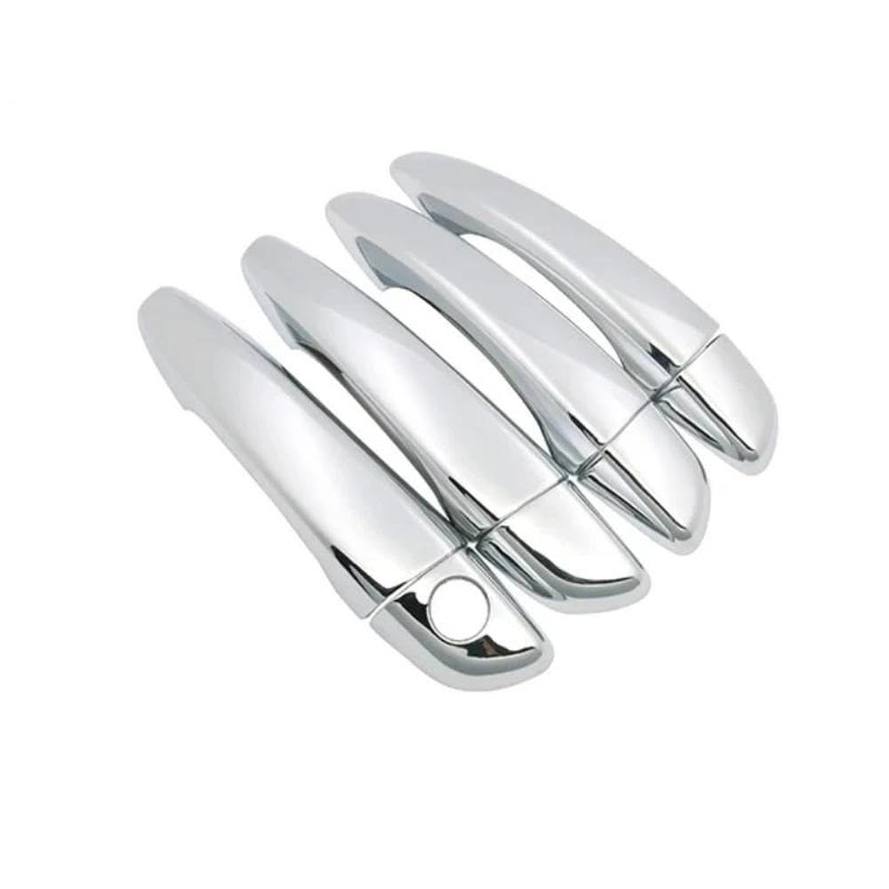 Griffabdeckung für Citroen C4 Cactus 2014 2015 2016 2017 2018 2019 2020 2021 2022 Chromtür Autozubehör Aufkleber Autoteile(4Handle 1 Keyhole) von YDXHERTA