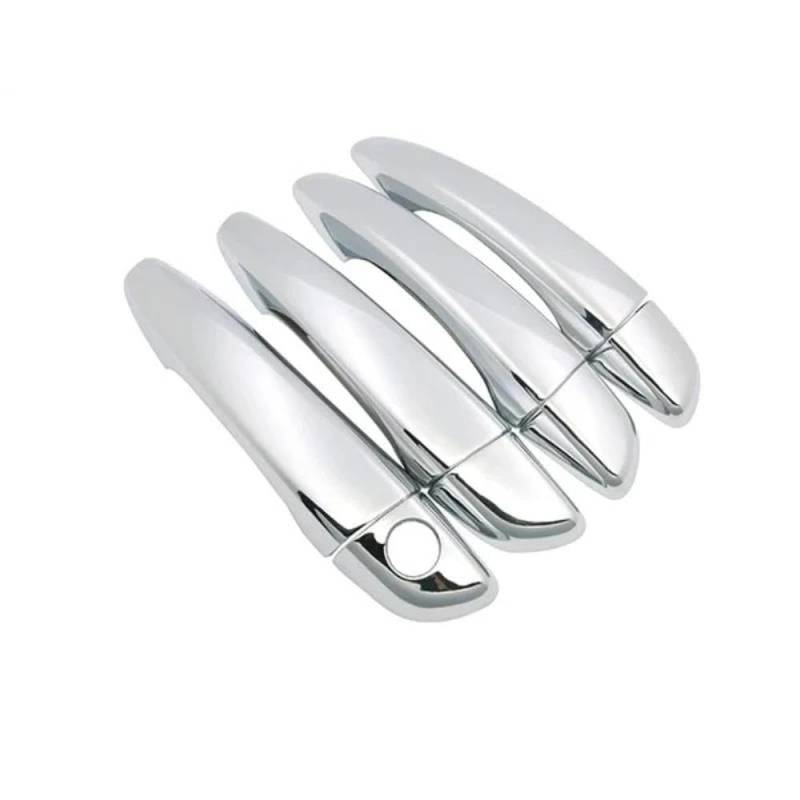 Griffabdeckung für Citroen C4 Cactus 2014 2015 2016 2017 2018 2019 2020 2021 2022 Chromtür Autozubehör Aufkleber Autoteile(4Handle 1 Keyhole) von YDXHERTA