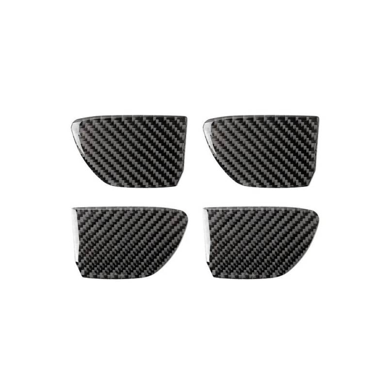 Innentürgriff Schüssel Dekoration Abdeckung Aufkleber Für Infiniti Q50 2014-2022 Auto Innen Zubehör Carbon Faser Autoteile(Black) von YDXHERTA